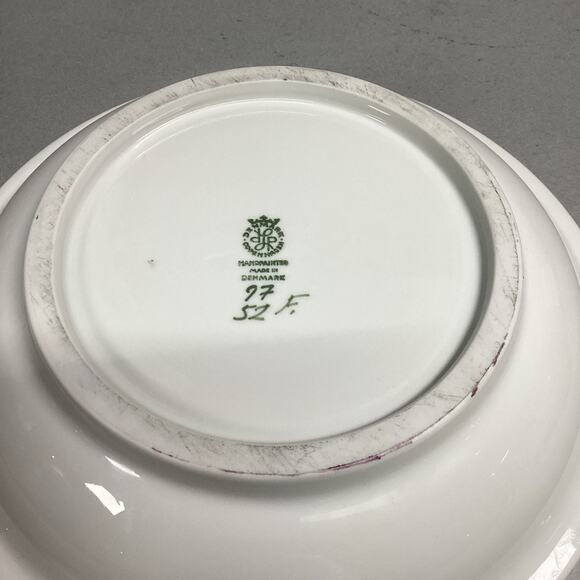 Vintage Lyngby Copenhagen Denmark Handpainted Porcelain Bowl #L97-52 - Picture 6 of 6